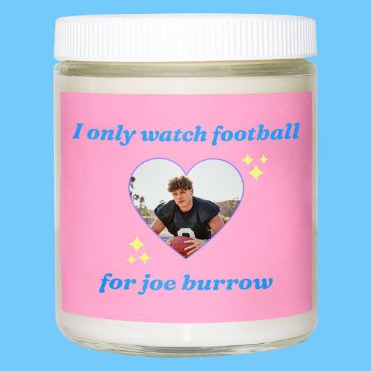 Funny Joe Burrow Football Candle ~ 4 PACK