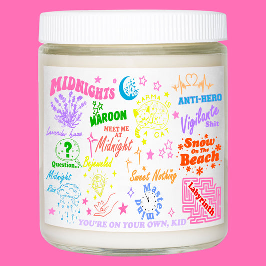 Midnights Album Taylor Swift Candle | Swiftie Wholesale Candle ~ 4 PACK