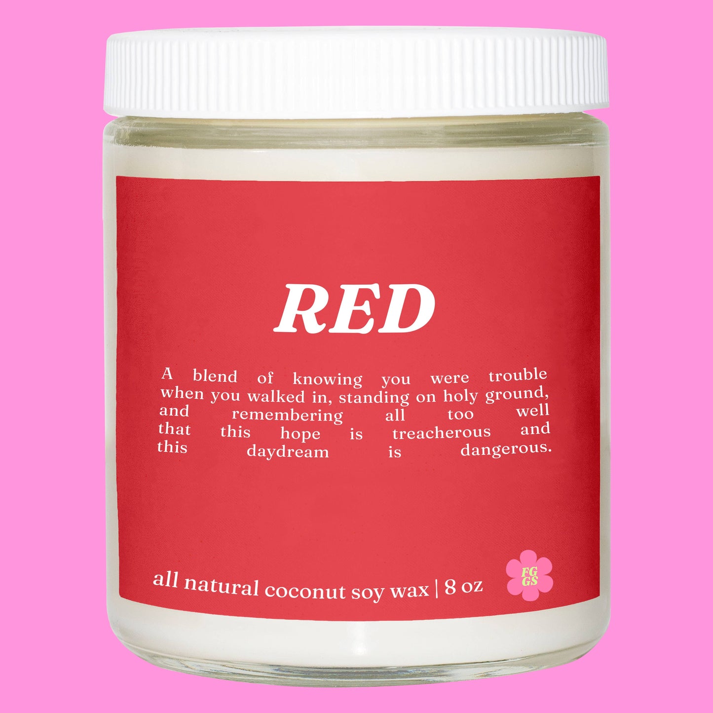 Taylor Swift Red Candle ~ 4 PACK