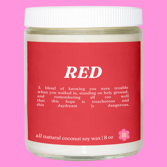 Taylor Swift Red Candle ~ 4 PACK