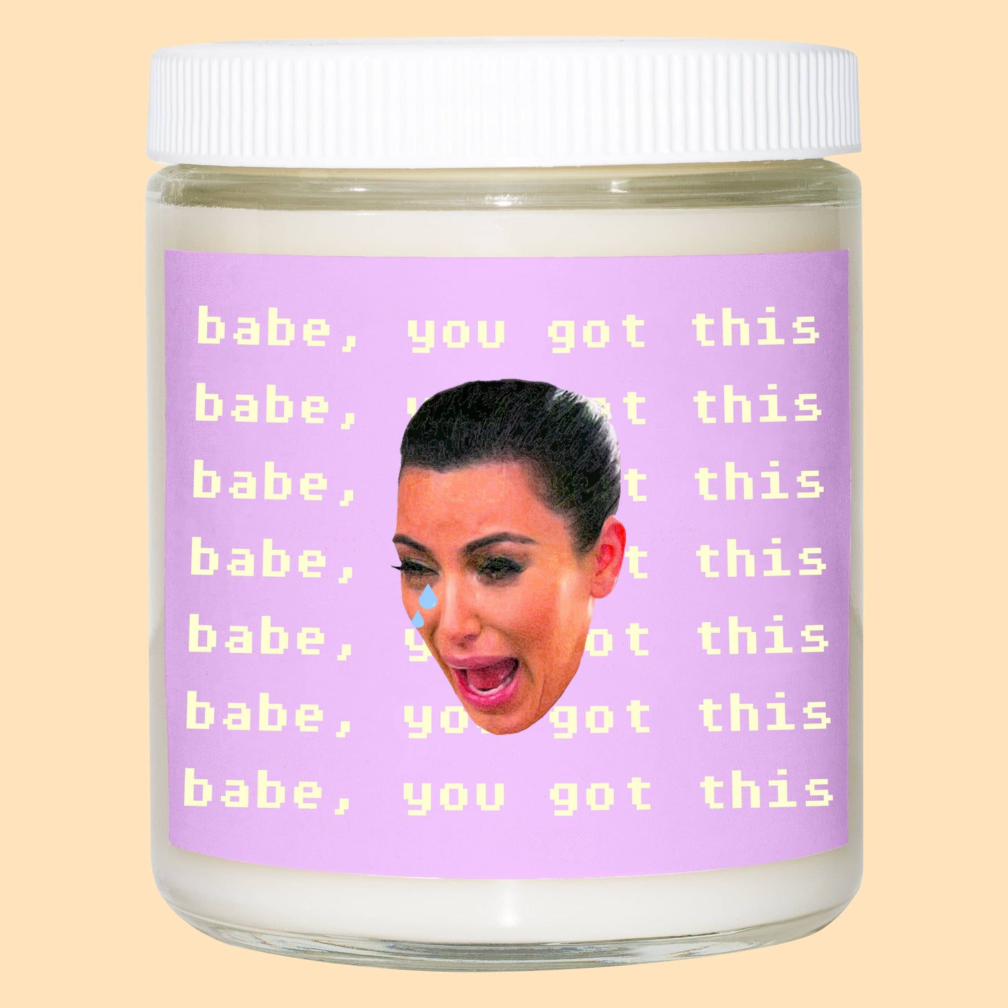 Babe You Got This Kim Kardashian Crying Candle ~ 4 PACK