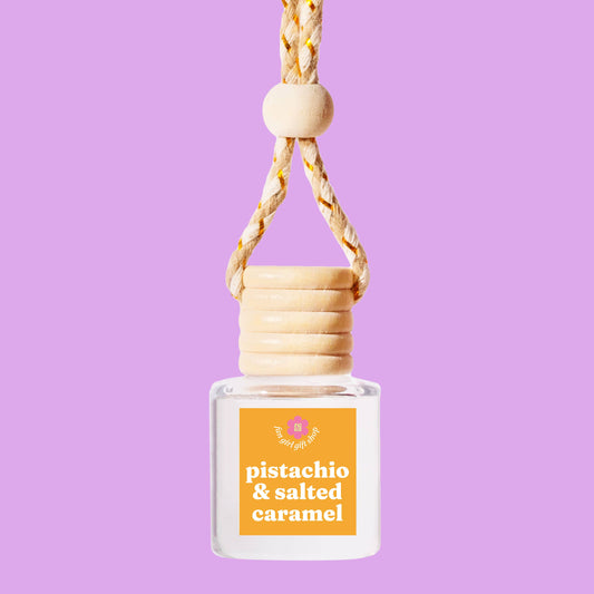 Pistachio Salted Caramel | Hanging Car Freshener Diffuser Wholesale ~ 4 PACK