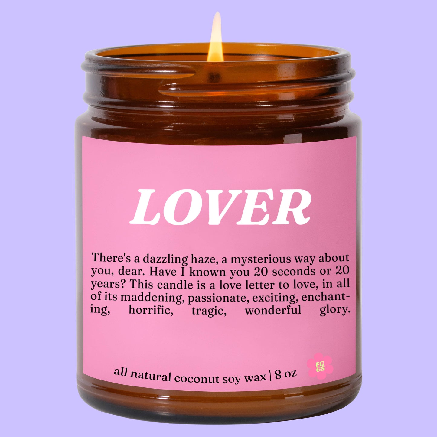 Taylor Swift Lover Candle (Amber's Version) ~ 4 PACK