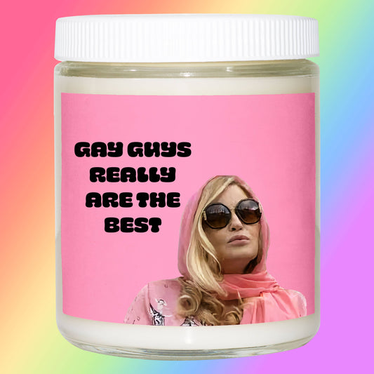 Gay Guys Really Are The Best Tanya McQuoid Quote Candle ~ 4 PACK
