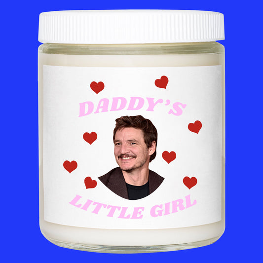 Daddy's Little Girl Pedro Pascal Candle ~ 4 PACK